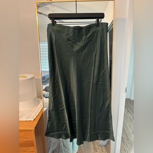 Quince Dark Green Maxi Skirt